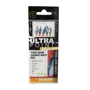 90339G-CA#12 FISH SKIN SABIKI-BAIT RIG - MUSTAD