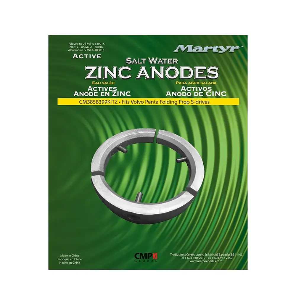 CM3858399KITZ Ánodo De Zinc para Volvo Penta S-Drive Folding Prop - Martyr