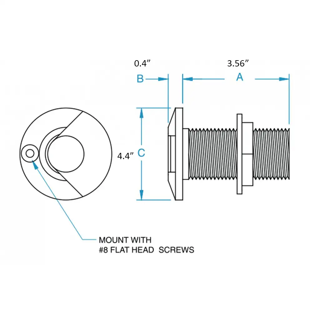 HSTH-2500-W TOMA DE AGUA DE ALTA VELOCIDAD 2- ½”- BRONCE - GROCO - Imagen 2