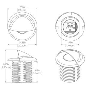 101145 ARUBA LUZ DE CORTESIA INDIRECTA - LED COLOR AZUL