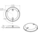 101098 TOUCHDOME LUZ TACTIL REGULABLE - LED COLOR BLANCO / ROJO