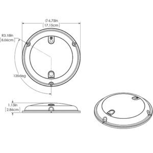 101098 TOUCHDOME LUZ TACTIL REGULABLE - LED COLOR BLANCO / ROJO