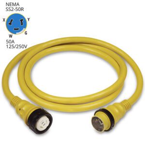 6152SPP MARINCO EXTENSION ELECTRICA MARINA PLUS 50A 125/250V 50FT (4 CABLES)