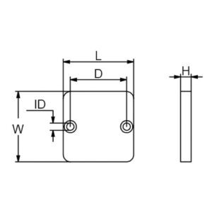 CM34762 ÁNODO ZINC 64X64MM .24KG
