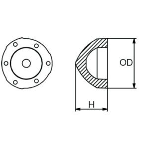 CMMP70RZ ÁNODO DE ZINC MAX PROPELA 70