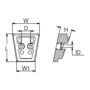 CM3841427 ÁNODO DE ALUMINIO 94X93X61MM .43KG