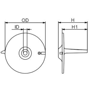 CM41107ZV500 ÁNODO DE ALUMINIO HONDA® ALETA .29KG