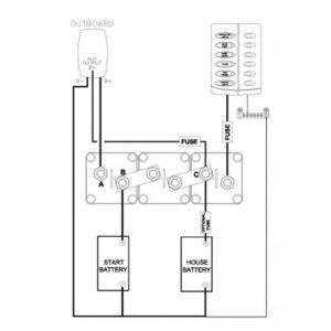 715-V BEP DISTRIBUIDOR DE BATERIA VERTICAL
