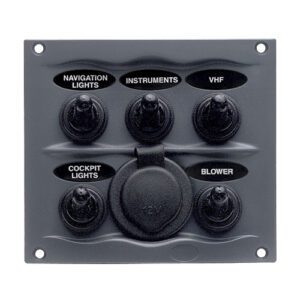 900-5WPS BEP PANEL IMPERMEABLE CON 5 SWITCH 10A