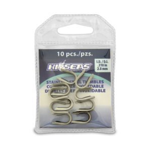 HA-TH-SS-M10 GUARDACABO MEDIANO DE ACERO INOXIDABLE 2.8MM - 10PZS