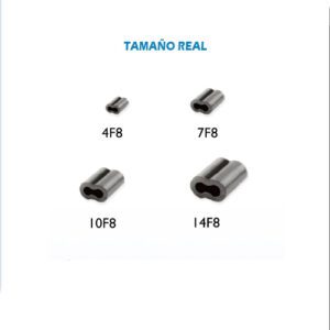 J14F8B-B GRAPA DOBLE DE NIQUEL PARA PESCA #14F8 - D.I. 2.94MM