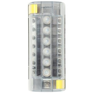 5052 BLOQUE INTERRUPTOR DE CIRCUITO DE TIPO CLB - 6 POSICIONES DE FUENTE COMUN CON BUS NEGATIVO - BLUE SEA SYSTEMS