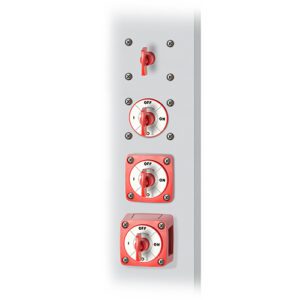 6005 MINI SWITCH PARA BATERIA - SERIE M - COLOR ROJO - BLUE SEA SYSTEMS
