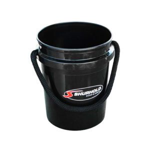 2452 CUBETA CON AGARRADERA DE CUERDA TRENZADA DE NYLON 3/4 - COLOR NEGRO - SHURHOLD