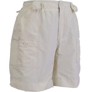 M01 - NAT SHORT LARGO DE PESCA PARA CABALLERO - COLOR BEIGE - AFTCO