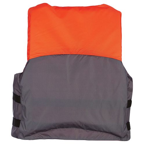 120000-200-XXX-15 CHALECO SALVAVIDAS PEPIN PARA ADULTO - COLOR GRIS/NARANJA - ONYX