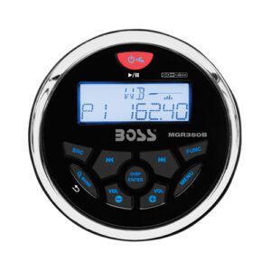 MCKGB350W.6 SISTEMA DE AUDIO MARINO: RECEPTOR DIGITAL AM/FM CON BLUETOOTH + PAR DE BOCINAS DE 6.5” – BOSS MARINE