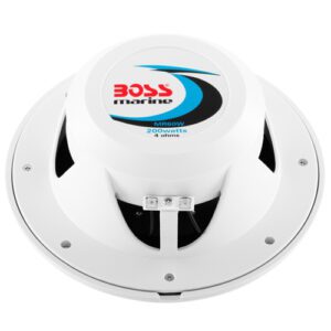 BOCINA MARINA MARCA BOSS MOD. MR60  200W 6 1/2"  2 WAY BLANCAS (PAR).