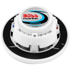 BOCINA MARINA MARCA BOSS MOD. MR60  200W 6 1/2"  2 WAY NEGRAS  (PAR). [CLONE]