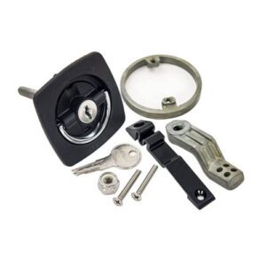 0931DP1BLK CERROJO DE PLÁSTICO Y ZINC CROMADO - COLOR NEGRO - 2" - PERKO