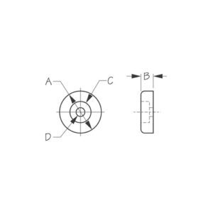 324391-1 COJÍN DE PARACHOQUES DE PLÁSTICO PARA PARABRISAS Y PUERTAS - COLOR BLANCO - SEA DOG
