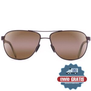 H728-01M LENTES DE SOL CASTLES - ARMAZÓN COLOR CHOCOLATE MATE - MICAS DE CRISTAL COLOR BRONCE - MAUI JIM