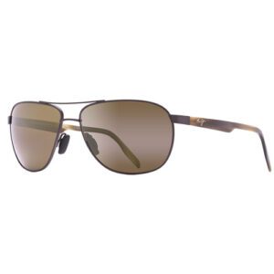 H728-01M LENTES DE SOL CASTLES - ARMAZÓN COLOR CHOCOLATE MATE - MICAS DE CRISTAL COLOR BRONCE - MAUI JIM
