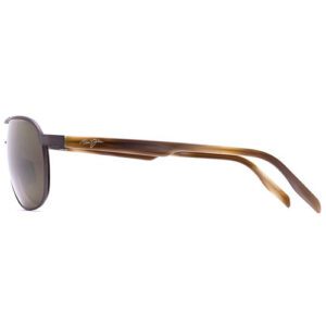 H728-01M LENTES DE SOL CASTLES - ARMAZÓN COLOR CHOCOLATE MATE - MICAS DE CRISTAL COLOR BRONCE - MAUI JIM