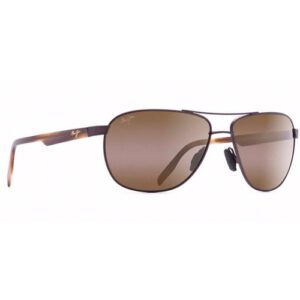 H728-01M LENTES DE SOL CASTLES - ARMAZÓN COLOR CHOCOLATE MATE - MICAS DE CRISTAL COLOR BRONCE - MAUI JIM