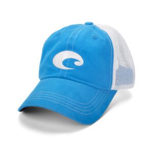 HA 04B CACUCHA CON MALLA ESTAMPADA - COLOR AZUL CON BLANCO - COSTA DEL MAR