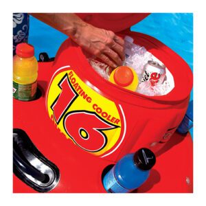 54-2010 JUGUETE INFLABLE FIESTA ISLAND - PARA OCHO PERSONAS - COLOR AZUL / BLANCO - SPORTSSTUFF