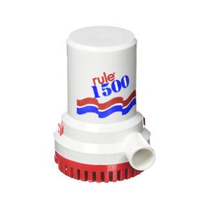 02 BOMBA DE ACHIQUE RULE 1500 GPH 12 VOLTIOS.