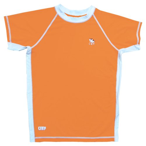 CTLD1093 PLAYERA DE LICRA COLOR NARANJA PARA DAMA - TALLA 2 XL - COAST AND TOWN