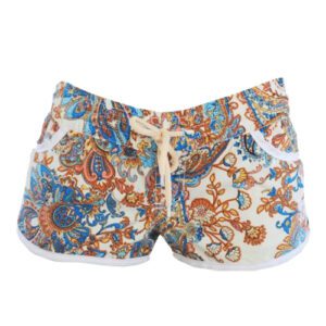 ELD930E SHORT PARA DAMA CON ESTAMPADO FLORAL - COLOR BEIGE - COAST AND TOWN