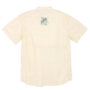 MH35210 CAMISA GRAND SLAM DE MANGA CORTA CON VENTILACIÓN TRASERA - COLOR AMARILLO - GUY HARVEY