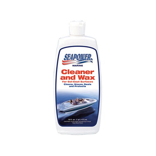 SP-16 CLEANER AND WAX FOR GEL-COAT SURFACES – 16FL OZ – SEAPOWER