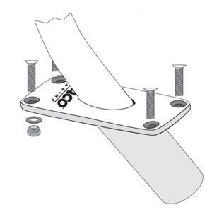F16-0150-F – BASE PARA TANGON DE ACERO INOXIDABLE – DIÁMETRO INTERNO 1-1/2” – TACO MARINE