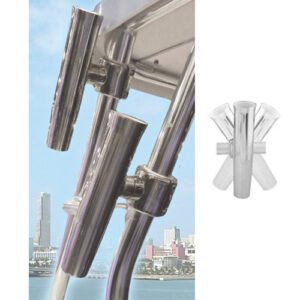 F16-2600 PORTACAÑAS DE ACERO INOXIDABLE - DIÁMETRO INTERNO DE 1 5/8” - TACO MARINE