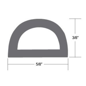V30-0109 – EMPAQUE ADHESIVO MULTISUPERFICIE DE CAUCHO 3/8’’X5/8’’ – COLOR NEGRO – 10 PIES – TACO