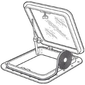 V30-0748 – CINTA PARA ESCOTILLA 1/4” X 3/4” – COLOR NEGRO – TACO MARINE