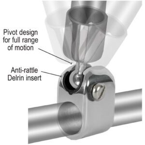 F11-0177 BASE DE ACERO INOXIDABLE PARA INSTALACIÓN DE TUBO - DIÁMETRO INTERNO DE 7/8’’ - TACO MARINE