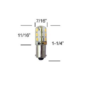 41075P - BULBO LED DE REMPLAZO - COLOR BLANCO CÁLIDO - 12 / 24 VOLTS - SCANDVIK