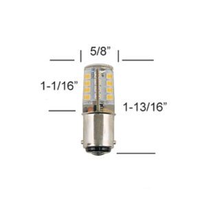 41081P - BULBO LED DE REMPLAZO - COLOR BLANCO CÁLIDO - 12 / 24 VOLTS - SCANDVIK