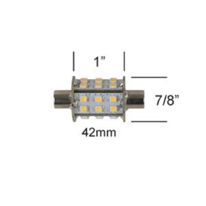 41112P - BULBO LED DE REMPLAZO - COLOR BLANCO CÁLIDO - 12 / 24 VOLTS - SCANDVIK