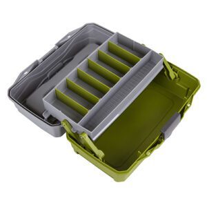 6381TB CAJA DE PESCA MODELO CLASSIC – COLOR VERDE/GRIS – FLAMBEAU