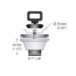 10300P – CANASTILLA PARA LAVABO - INCLUYE TAPÓN Y CADENA - SCANDVIK