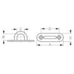 089703 ABRAZADERA MULTIUSOS DE ACERO INOXIDABLE – 3 3/16” – SEA DOG