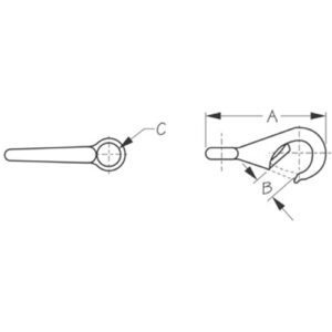 136120 GANCHO DE RÁPIDA APERTURA –BRONCE– SEA DOG