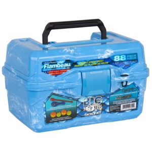 355BMR CAJA DE PESCA BIG MOUTH CON ACCESORIOS - COLOR AZUL APERLADO - FLAMBEAU