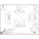 CL271 CLEAT DE FRENO PARA CABO – 2 5/8” LONGITUD – CLEAMCLEAT